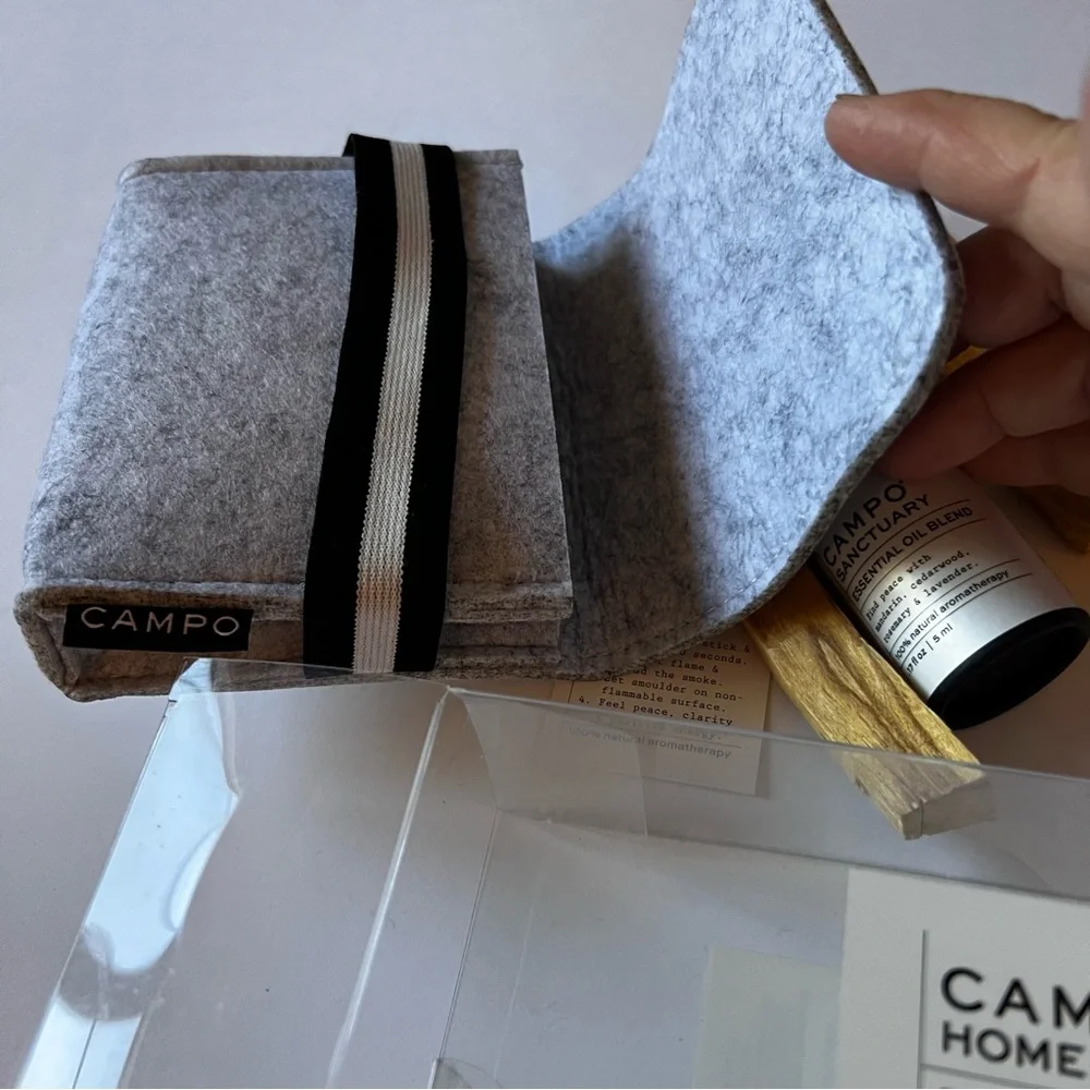 CAMPO HOME REFRESH KIT PALO SANTO WITH SANCTUARY ESSENTIAL OIL NWT